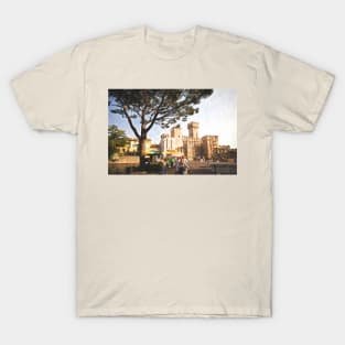 Sirmione Scaliger Castle with artistic filter T-Shirt